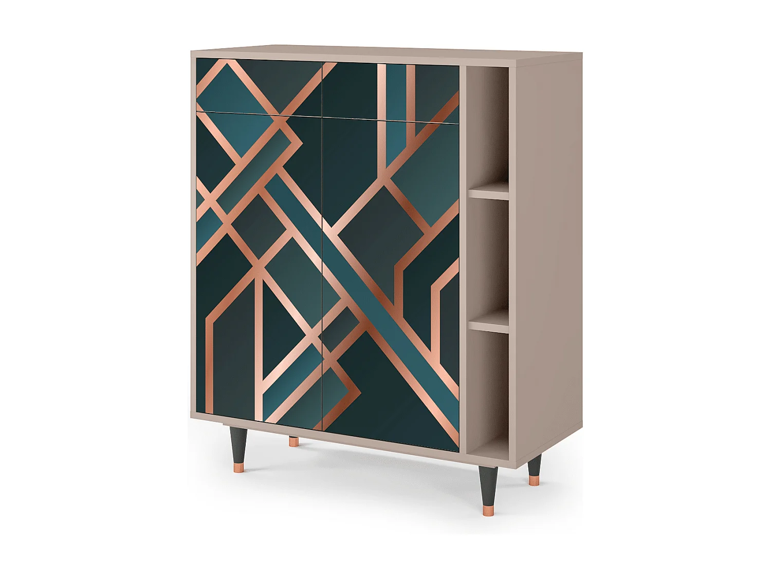 Buffet - 96х110х41 cm - BS6 - Bronze Crossroad, Latte