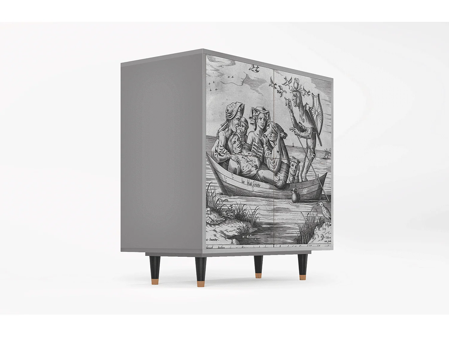 Buffet - 94x96x48 cm - BS3 - Blau Schuyte, Gris