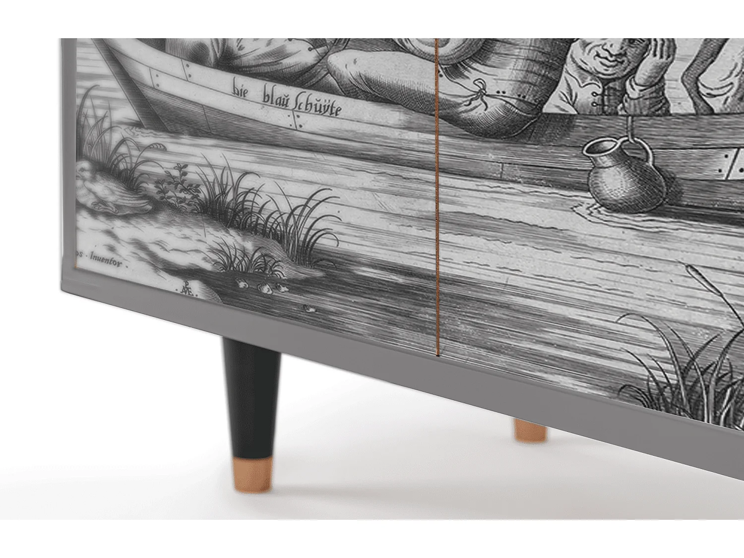 Buffet - 94x96x48 cm - BS3 - Blau Schuyte, Gris