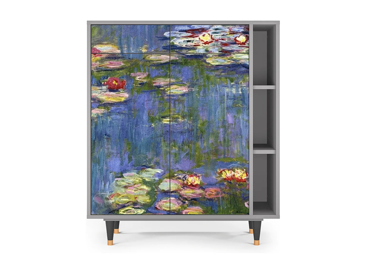 Aparador - 96х110х41 cm - BS6 - The water lily pond  , Gris
