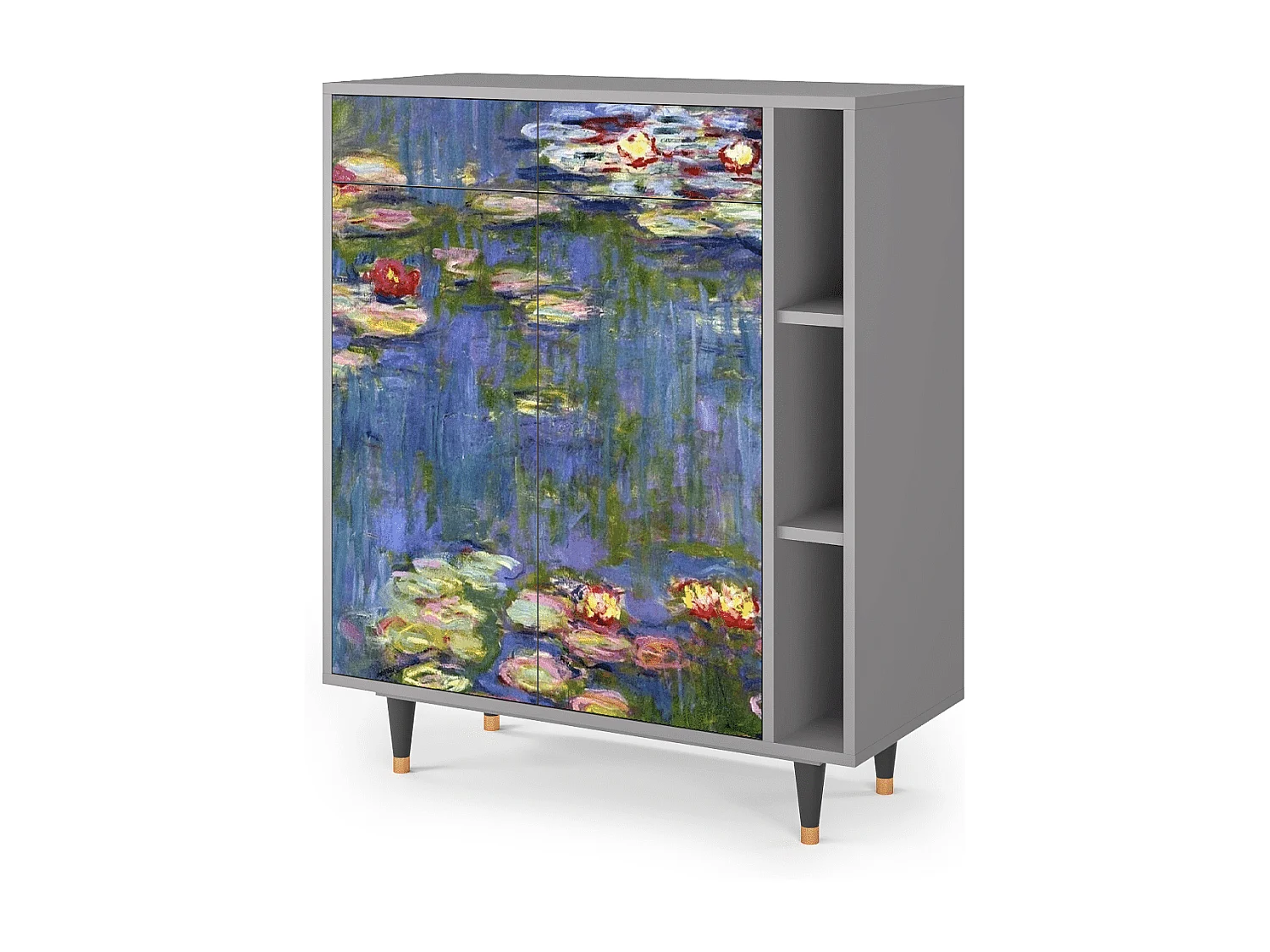 Aparador - 96х110х41 cm - BS6 - The water lily pond  , Gris