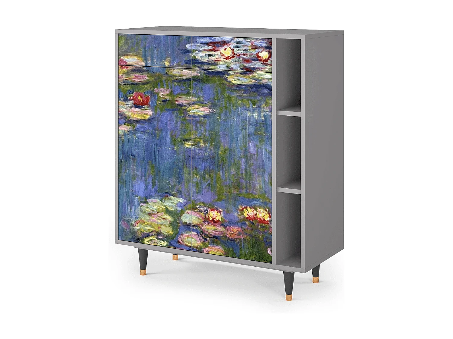 Buffet - 96х110х41 cm - BS6 - The water lily pond  , Gris