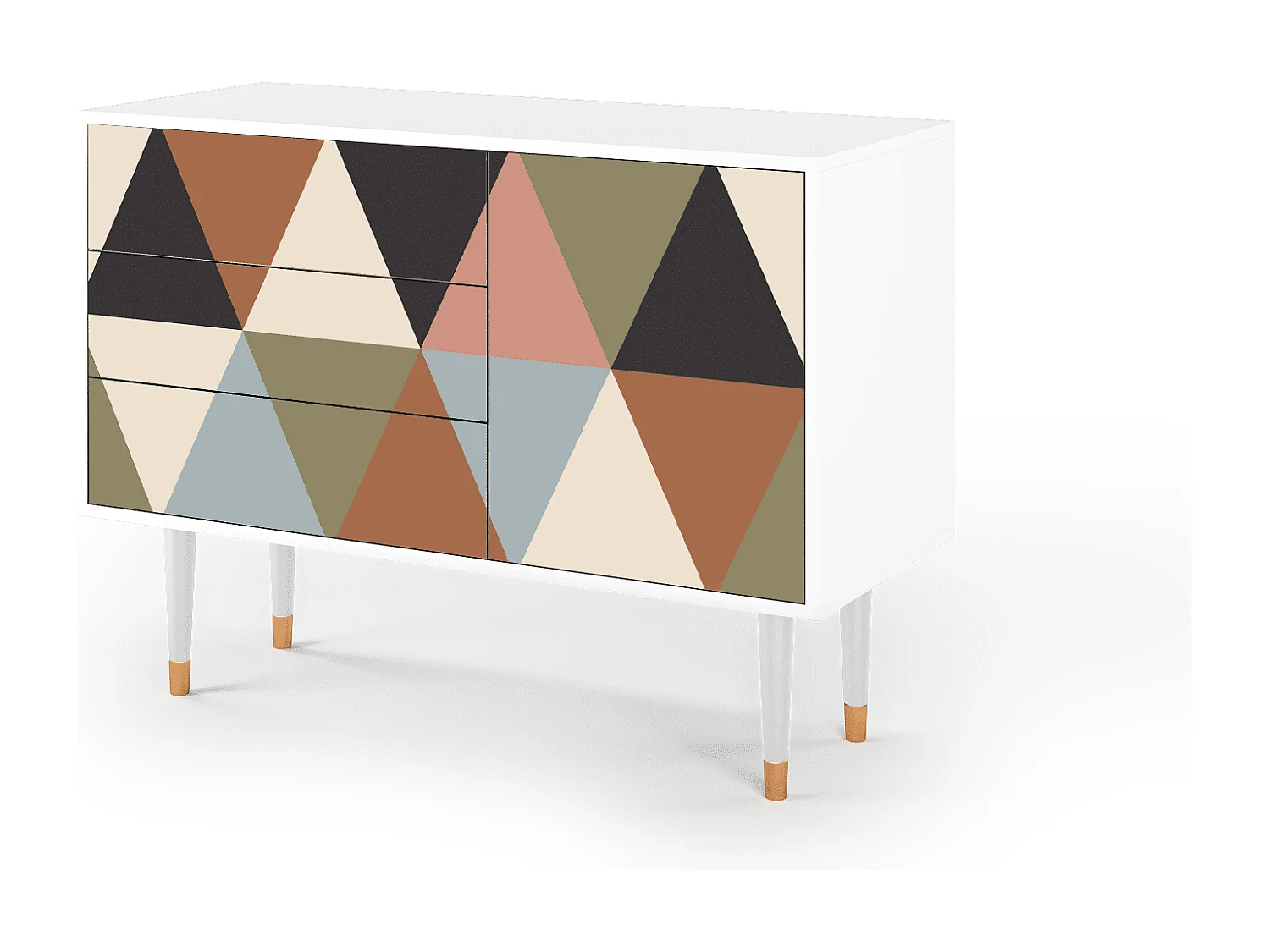 Buffet - 115х84х41 cm - S3 - Royal Triangles, Blanc