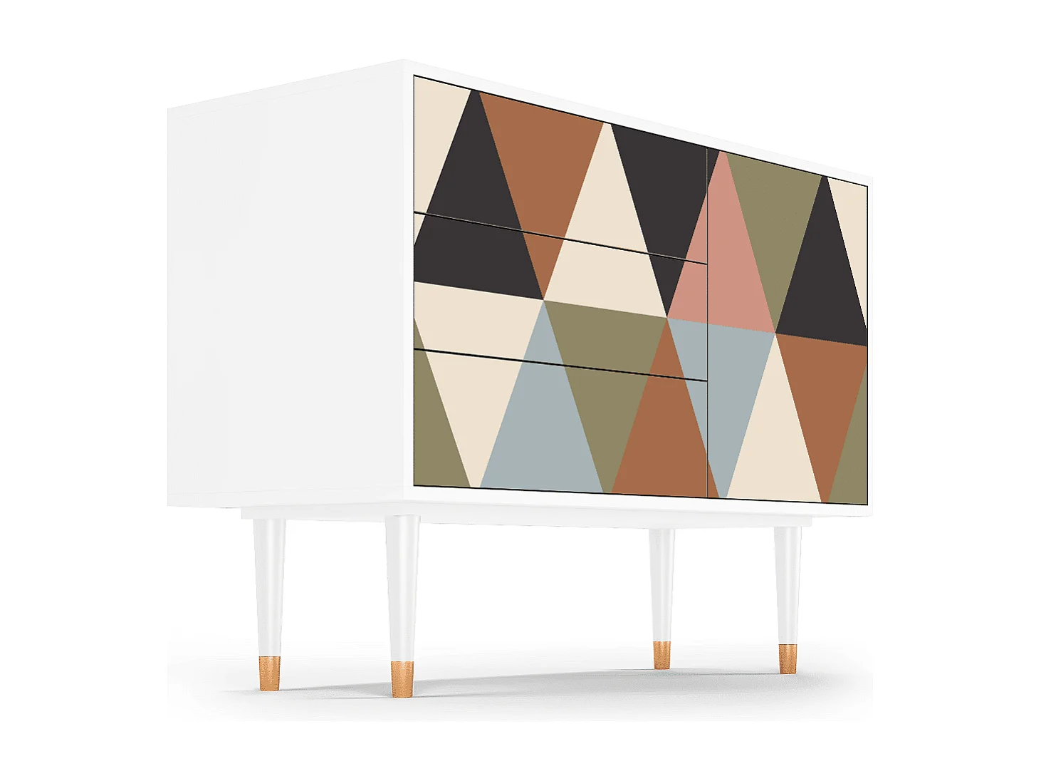 Buffet - 115х84х41 cm - S3 - Royal Triangles, Blanc