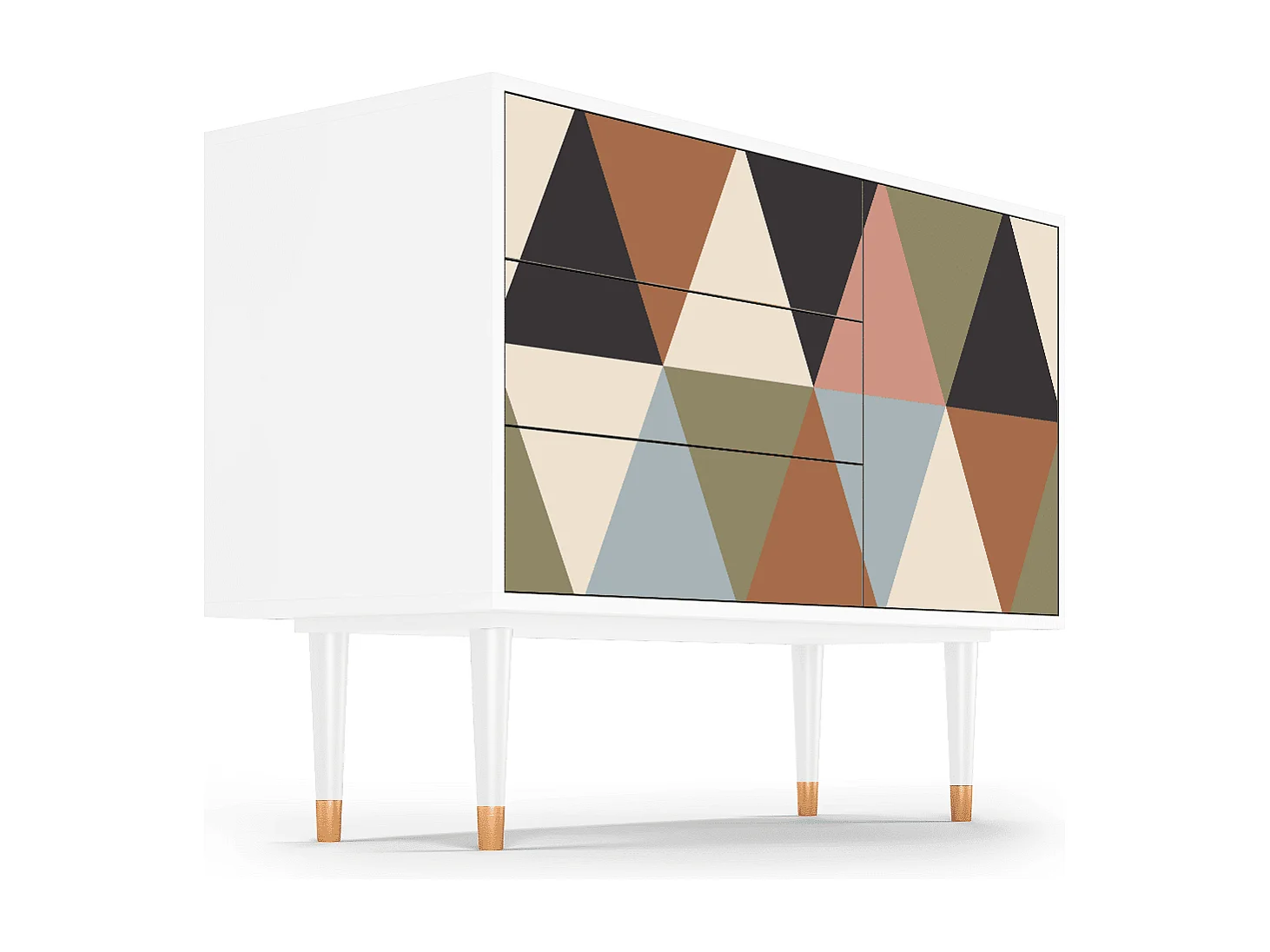 Credenza - 115х84х41 cm - S3 - Royal Triangles, Bianco