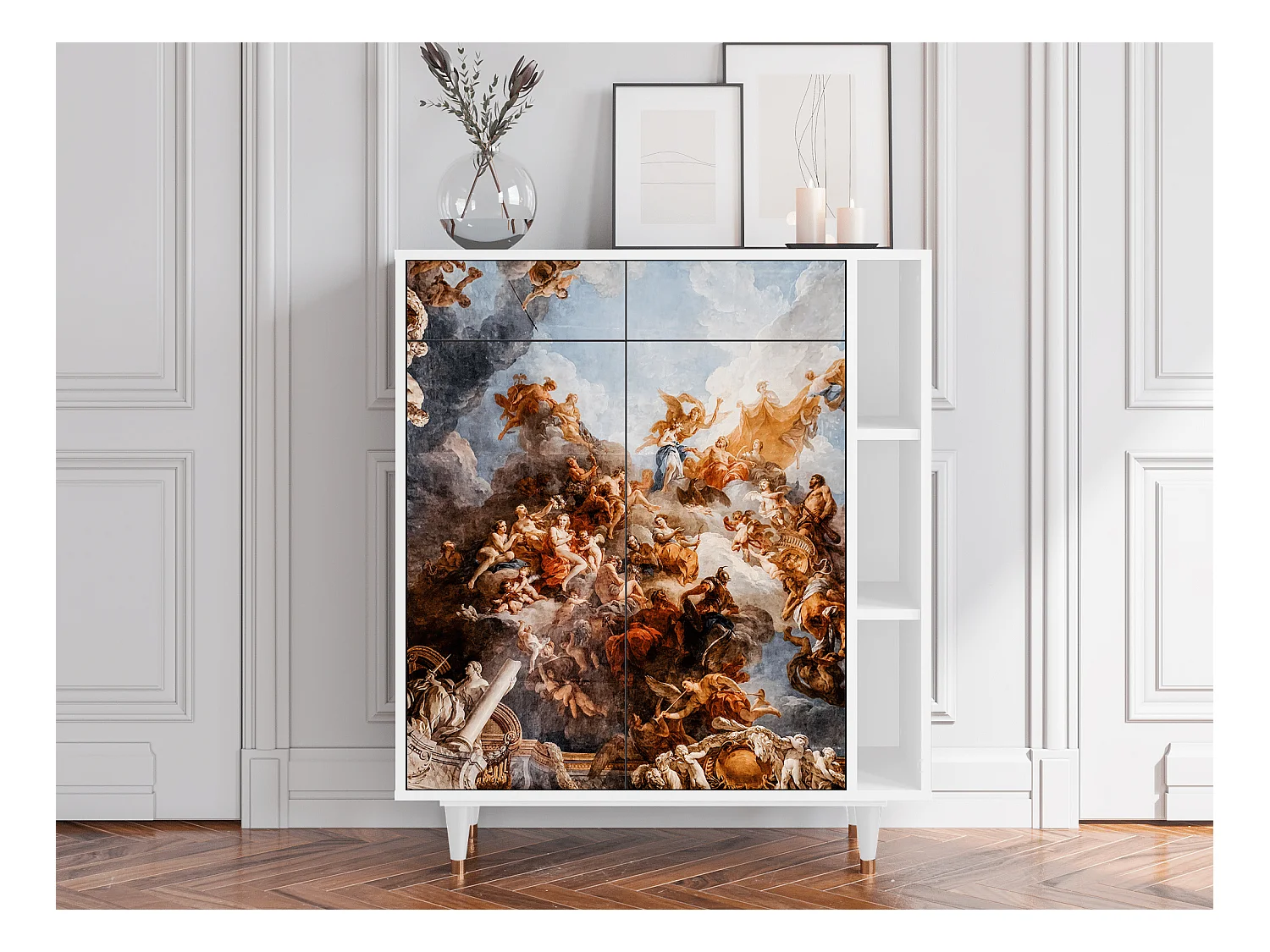 Sideboard - 96х110х41 cm - BS6 - Versailles, Weiß