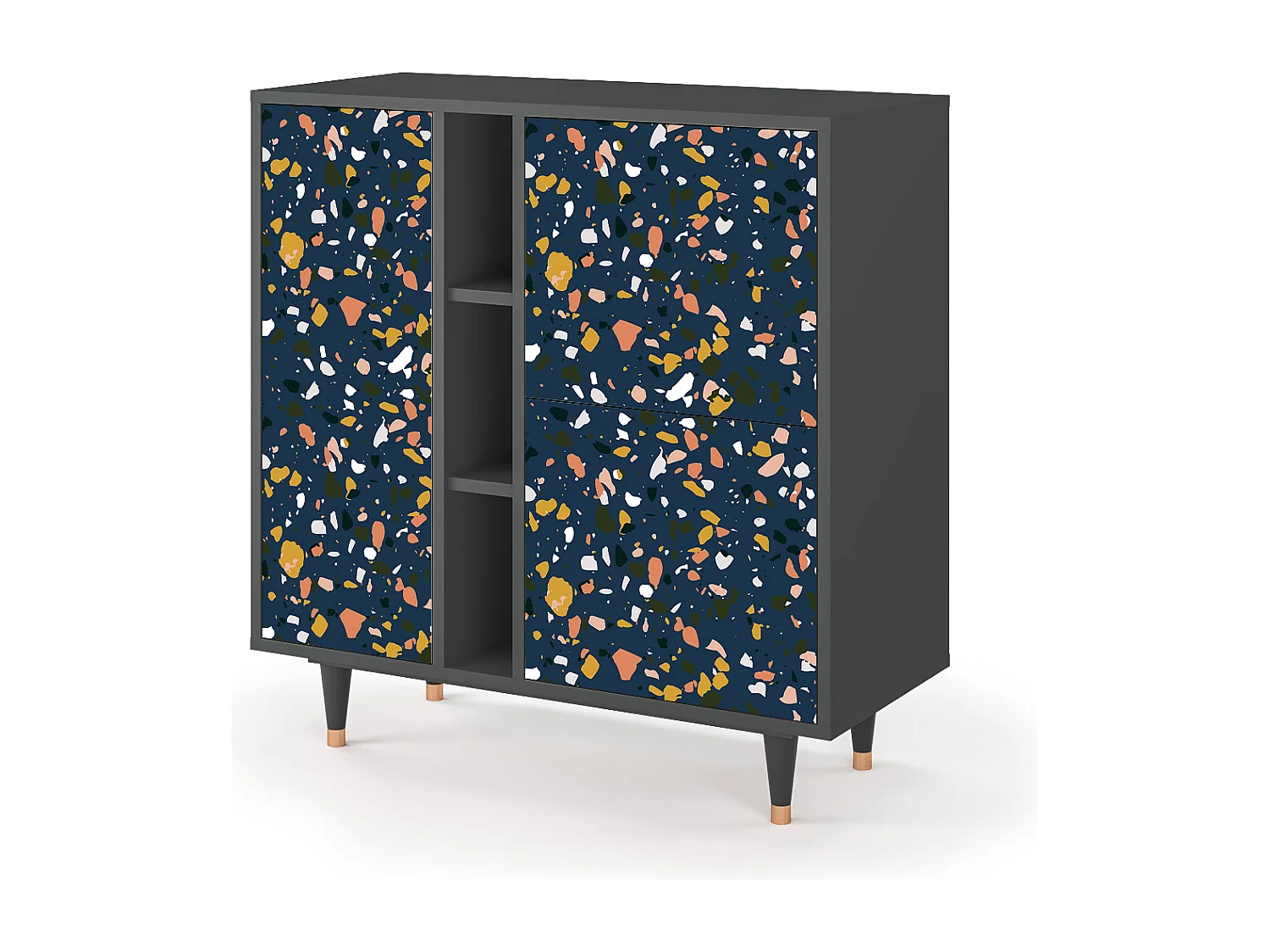 Kredens - 94х96х41 cm - BS5 - Night Sky Langhterns, Antracyt