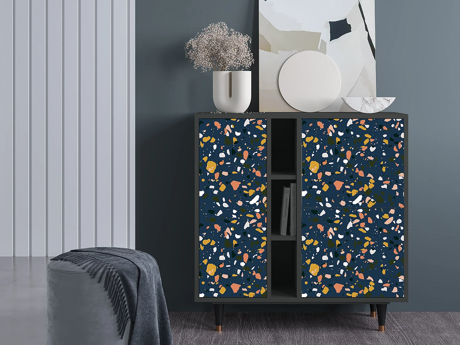 Buffet - 94х96х41 cm - BS5 - Night Sky Langhterns, Anthracite