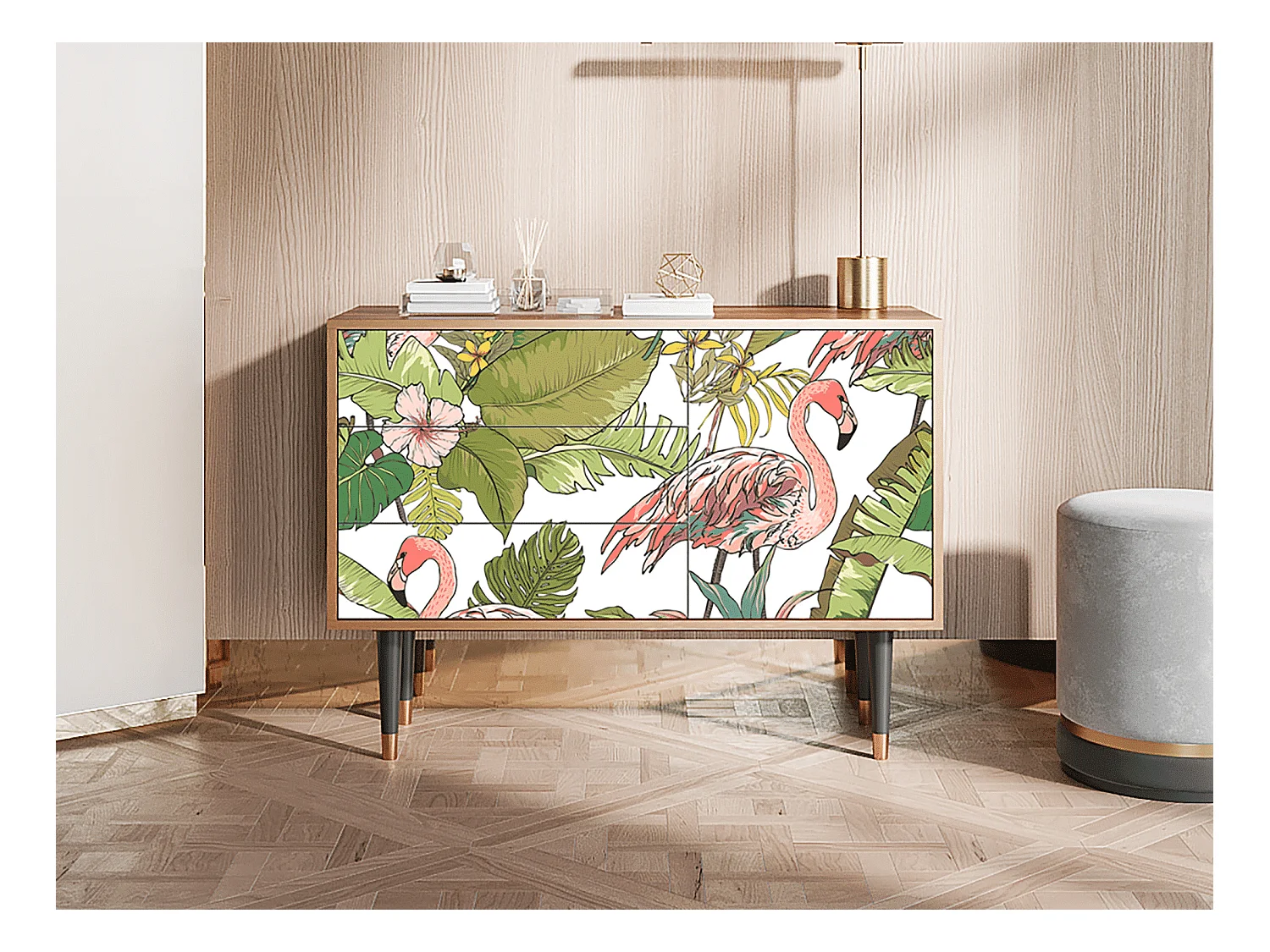 Credenza - 115х84х41 cm - S3 - Sweet Flamingo, Noce