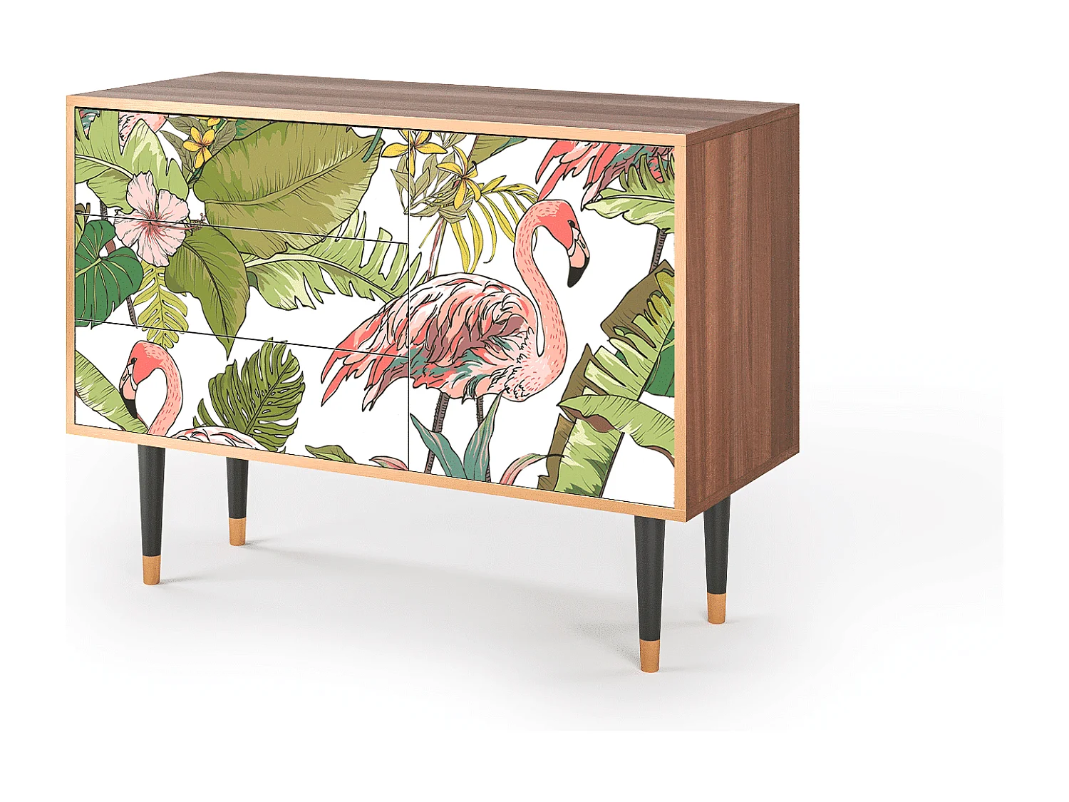 Buffet - 115х84х41 cm - S3 - Sweet Flamingo, Noyer