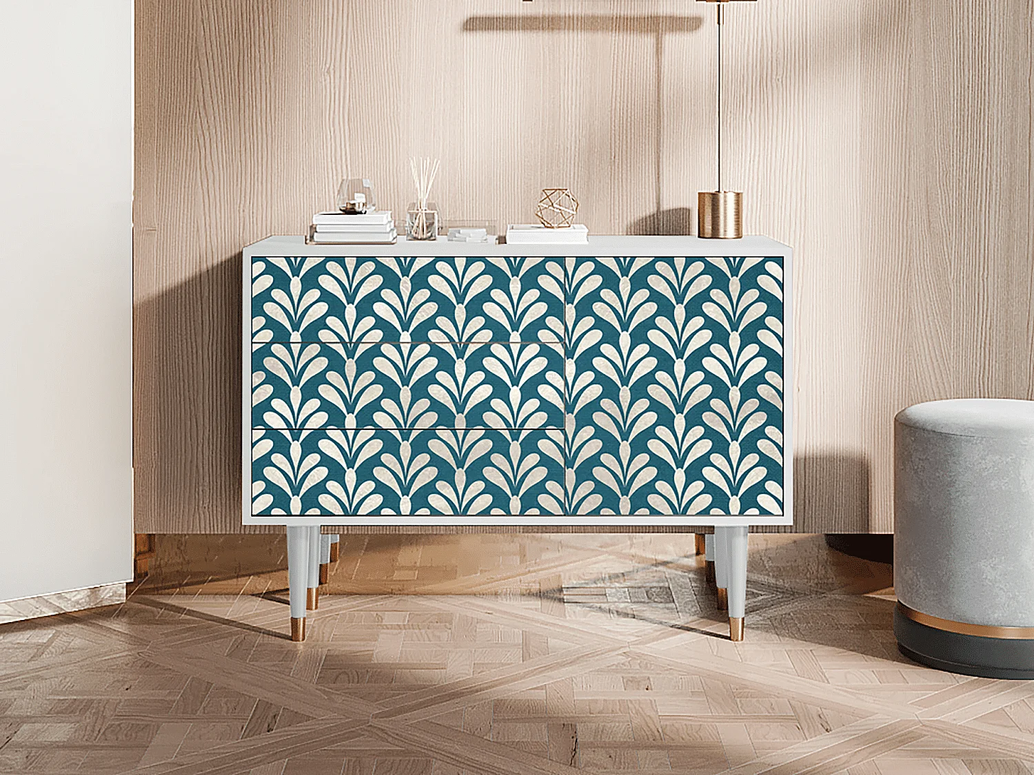 Credenza - 115х84х41 cm - S3 - Milky Tears, Bianco