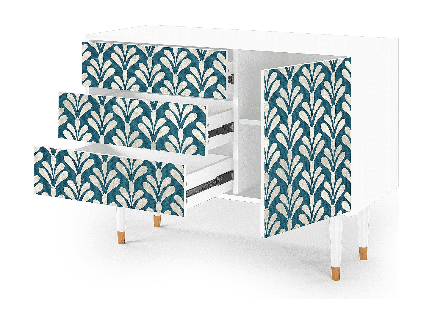 Credenza - 115х84х41 cm - S3 - Milky Tears, Bianco