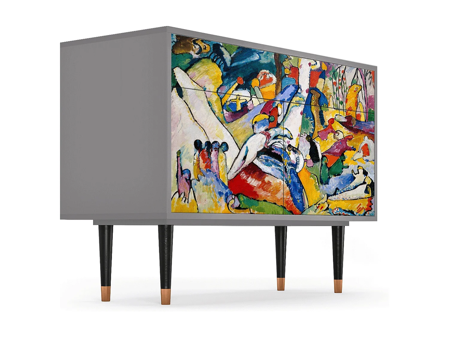 Kredens - 115x85x48 cm - BS4 - Improvisation 26  , Szary