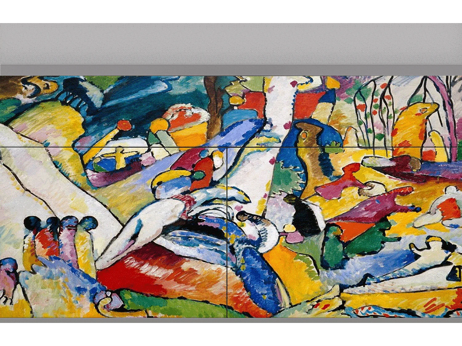 Kredens - 115x85x48 cm - BS4 - Improvisation 26  , Szary