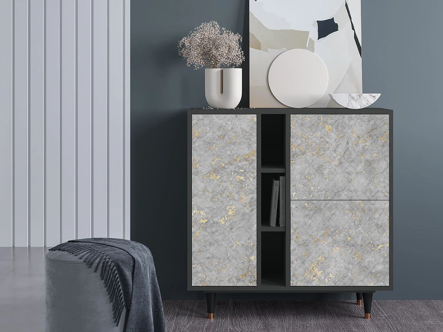 Buffet - 94х96х41 cm - BS5 - Mariana Trench, Anthracite