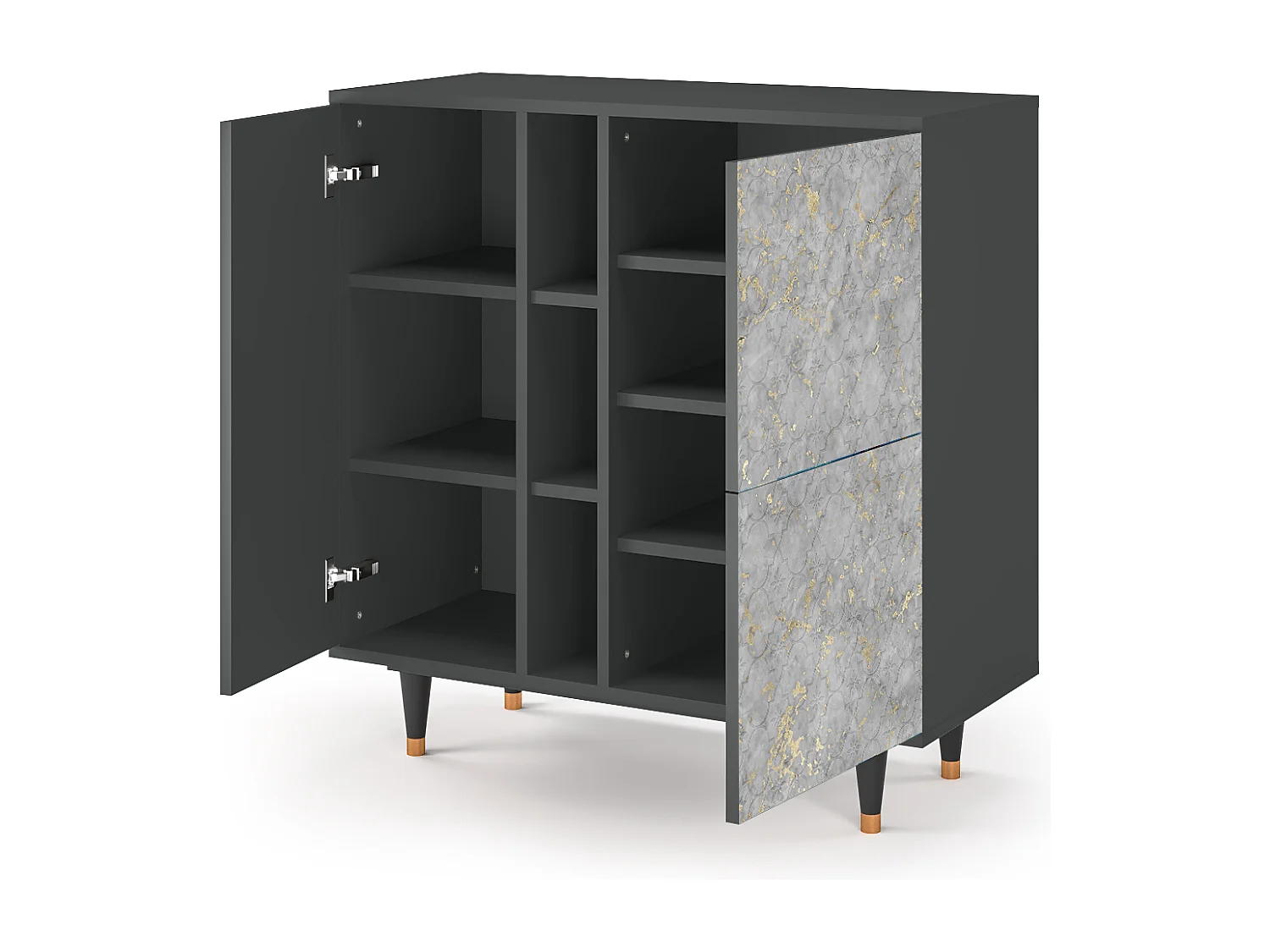 Buffet - 94х96х41 cm - BS5 - Mariana Trench, Anthracite
