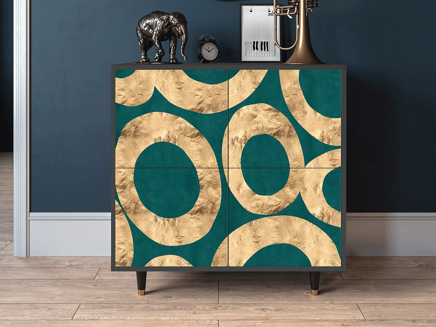 Buffet - 94x96x48 cm - BS3 - Zircon Sphere, Anthracite