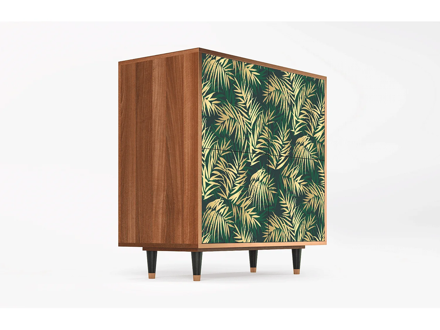 Kredens - 94x96x48 cm - BS3 - Sunny Palm Tree, Orzech