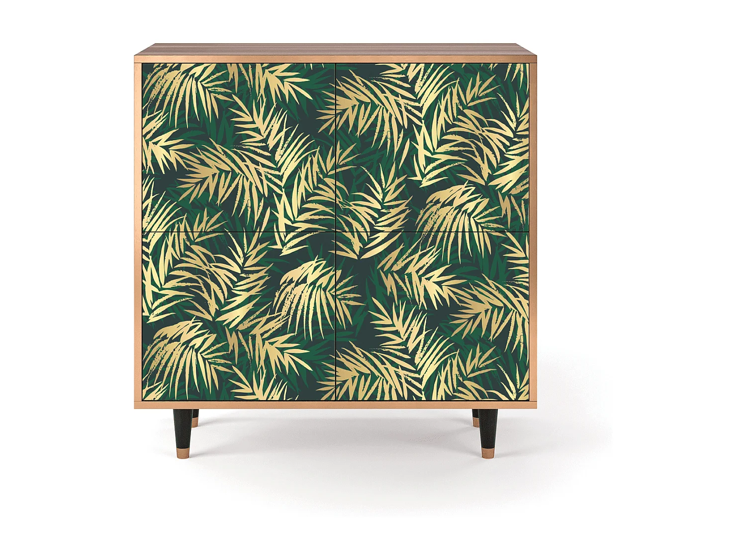 Buffet - 94x96x48 cm - BS3 - Sunny Palm Tree, Noyer