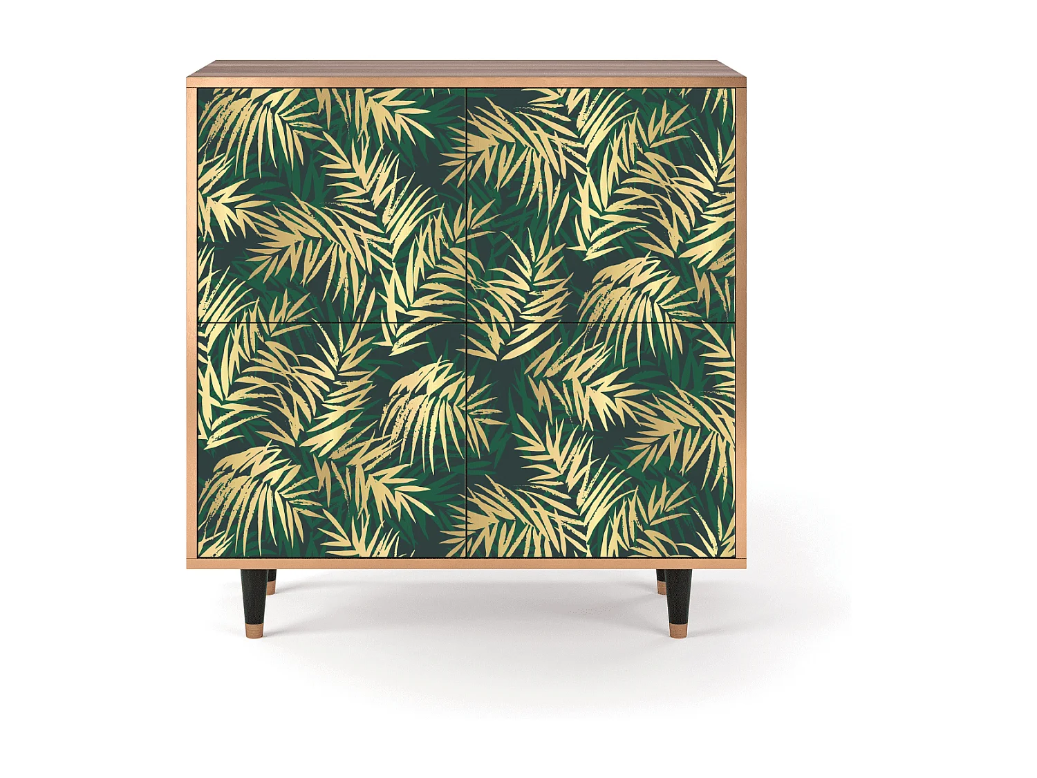 Buffet - 94x96x48 cm - BS3 - Sunny Palm Tree, Noyer