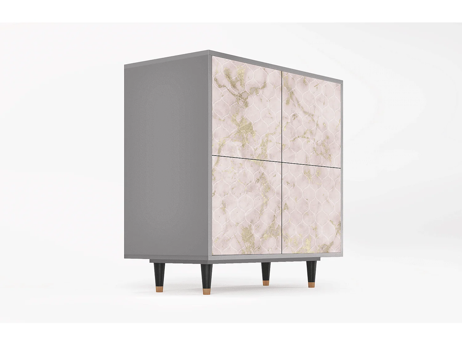 Credenza - 94x96x48 cm - BS3 - Dirty Roses, Grigio