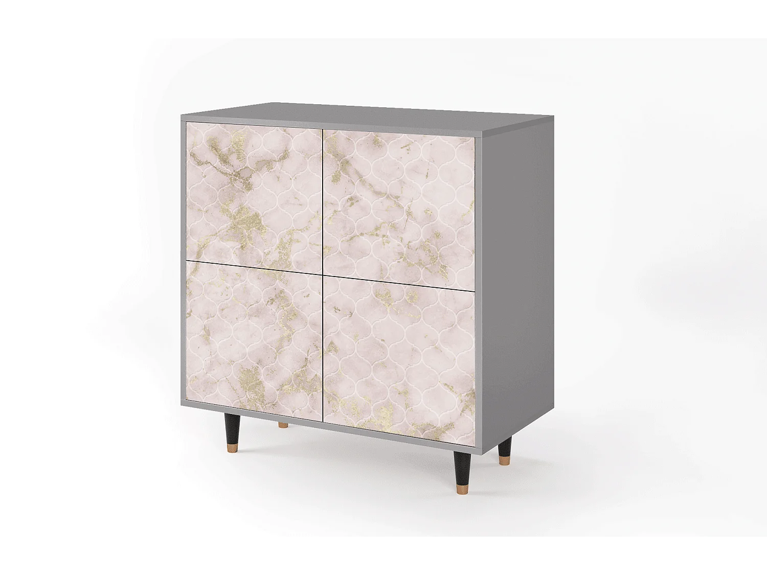 Sideboard - 94x96x48 cm - BS3 - Dirty Roses, Grau
