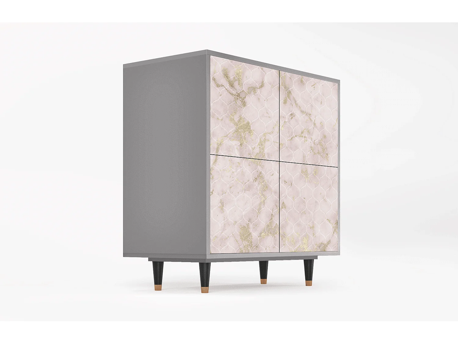 Sideboard - 94x96x48 cm - BS3 - Dirty Roses, Grau