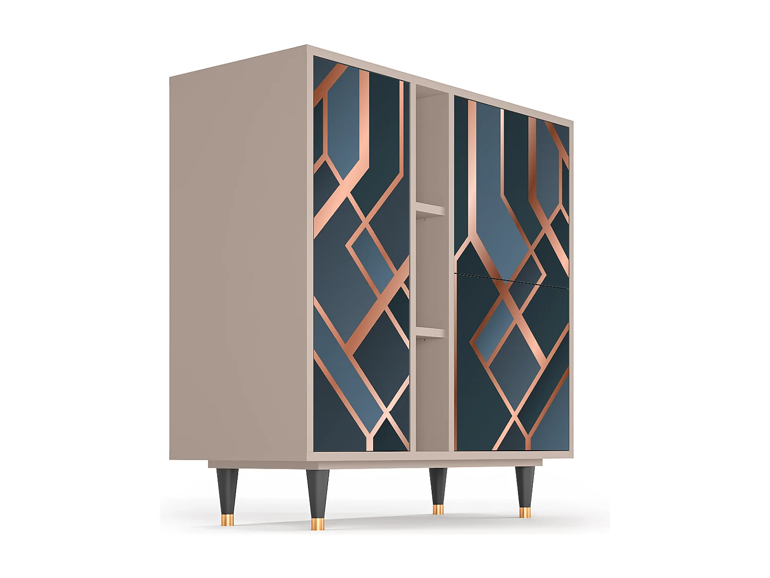 Credenza - 94х96х41 cm - BS5 - Ashy 1920', Latte