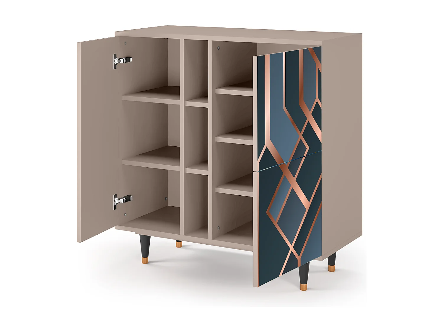 Credenza - 94х96х41 cm - BS5 - Ashy 1920', Latte