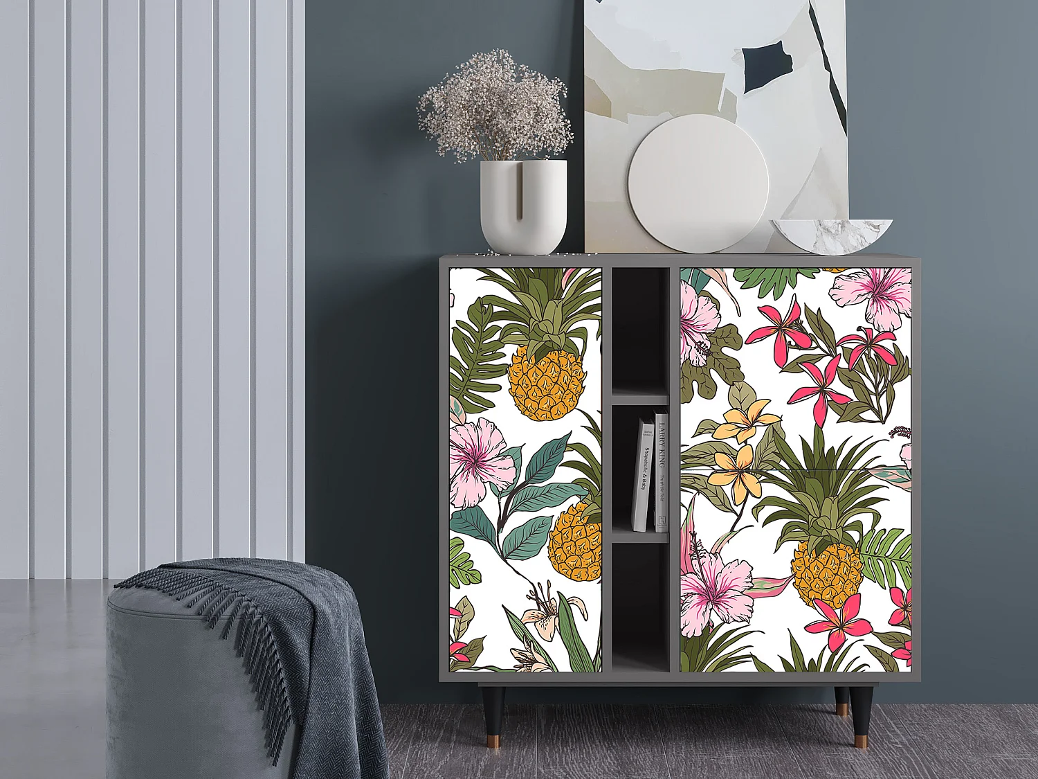 Dressoir - 94х96х41 cm - BS5 - Estival Fruit, Grijs