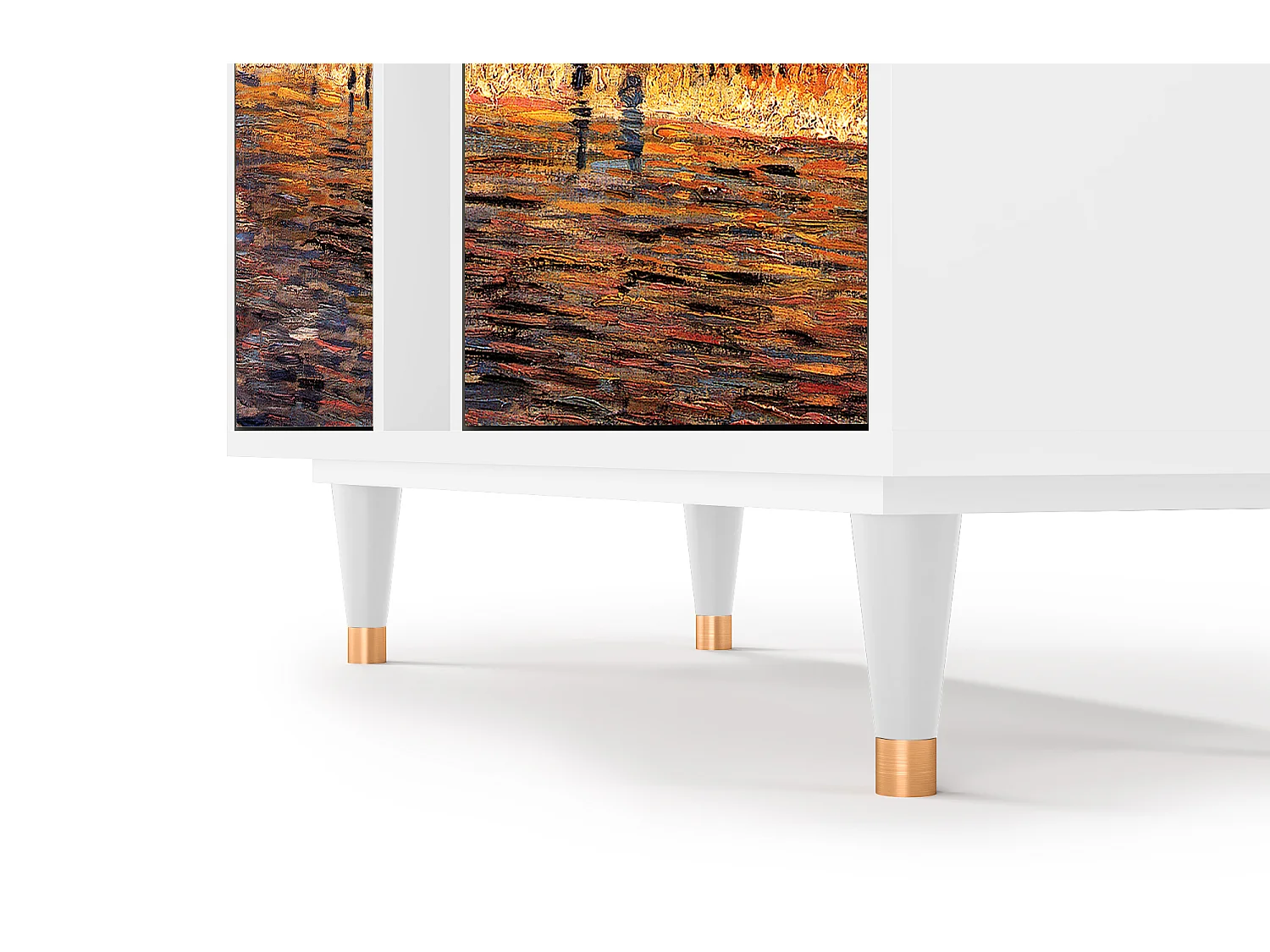 Kredens - 94х96х41 cm - BS5 - The Banks, Biały