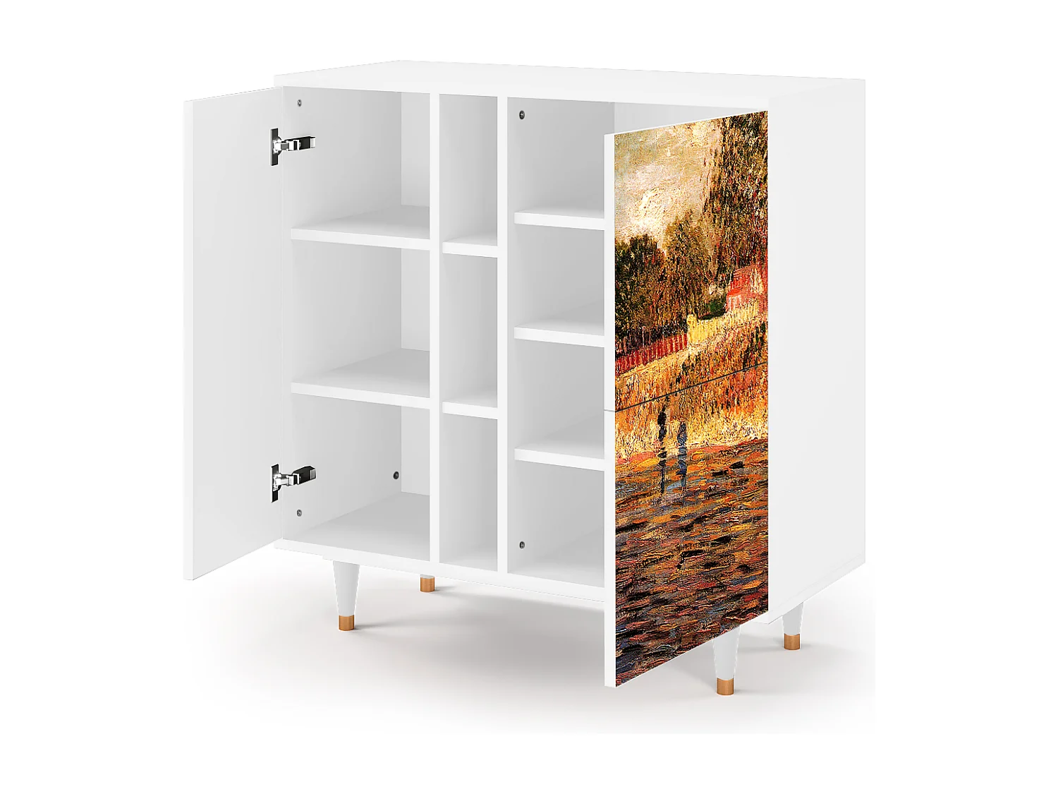 Kredens - 94х96х41 cm - BS5 - The Banks, Biały