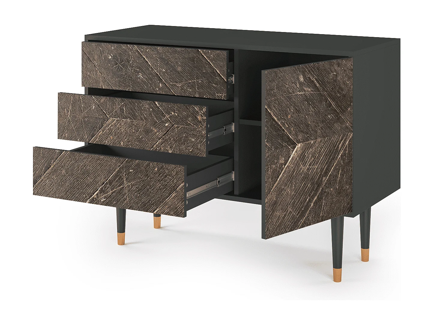 Buffet - 115х84х41 cm - S3 - Wise Tree, Anthracite