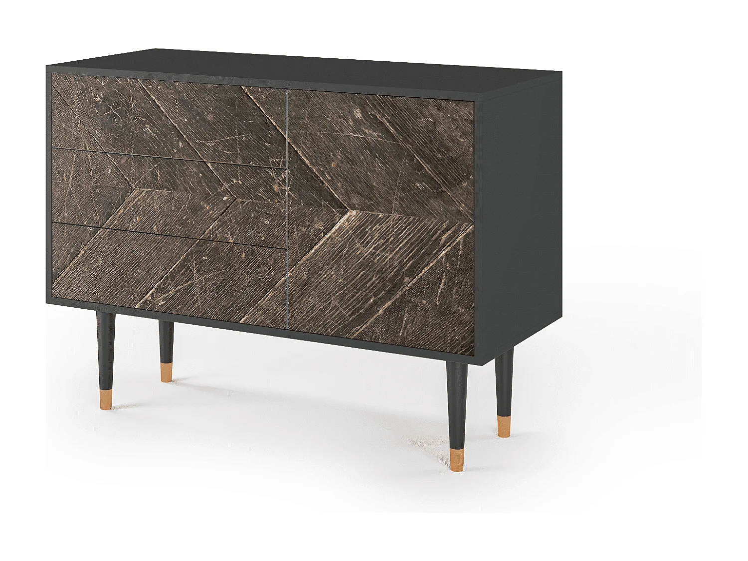 Dressoir - 115х84х41 cm - S3 - Wise Tree, Antraciet