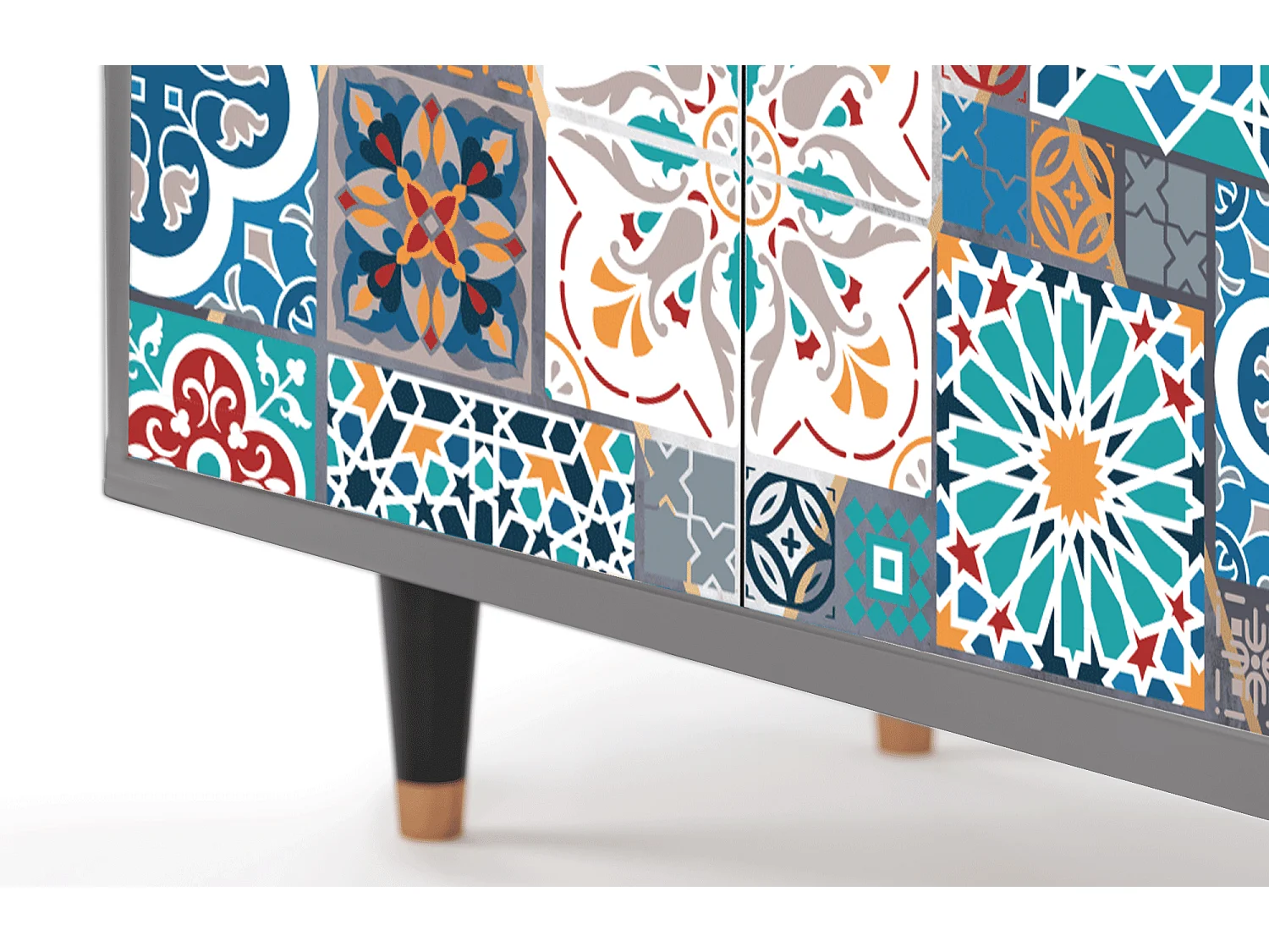 Buffet - 94x96x48 cm - BS3 - Moroccan Market, Gris