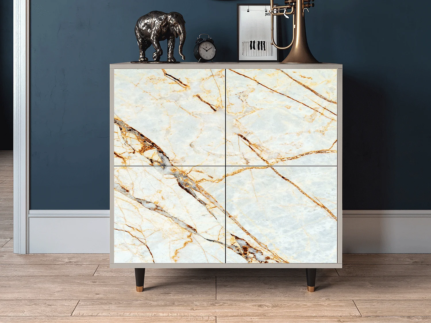 Aparador - 94x96x48 cm - BS3 - Areiay Marble, Areia