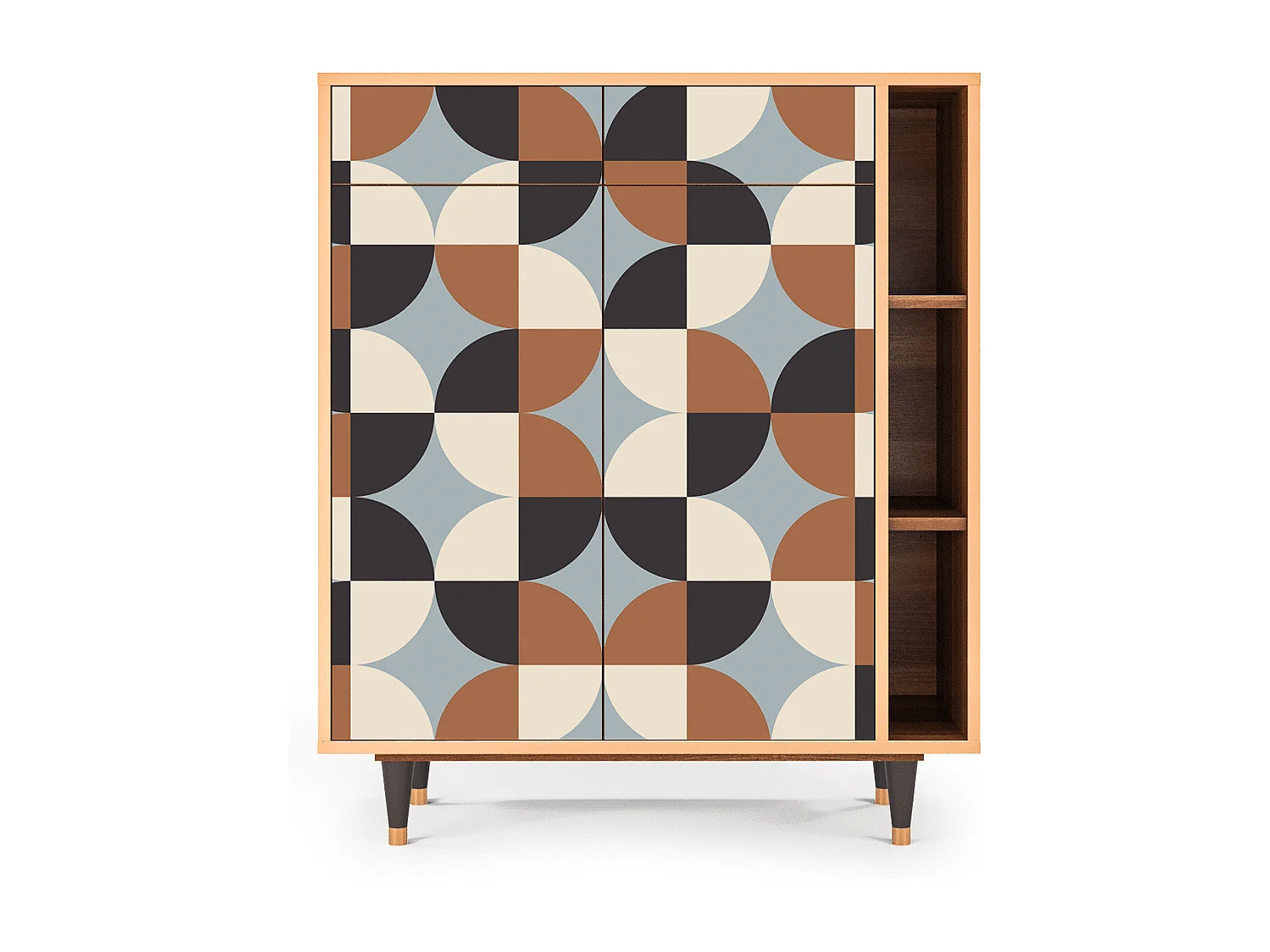 Dressoir - 96х110х41 cm - BS6 - Brown Sensation, Walnoot