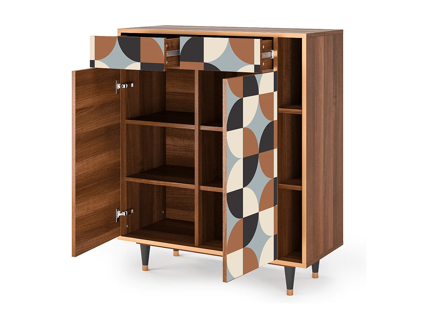 Credenza - 96х110х41 cm - BS6 - Brown Sensation, Noce