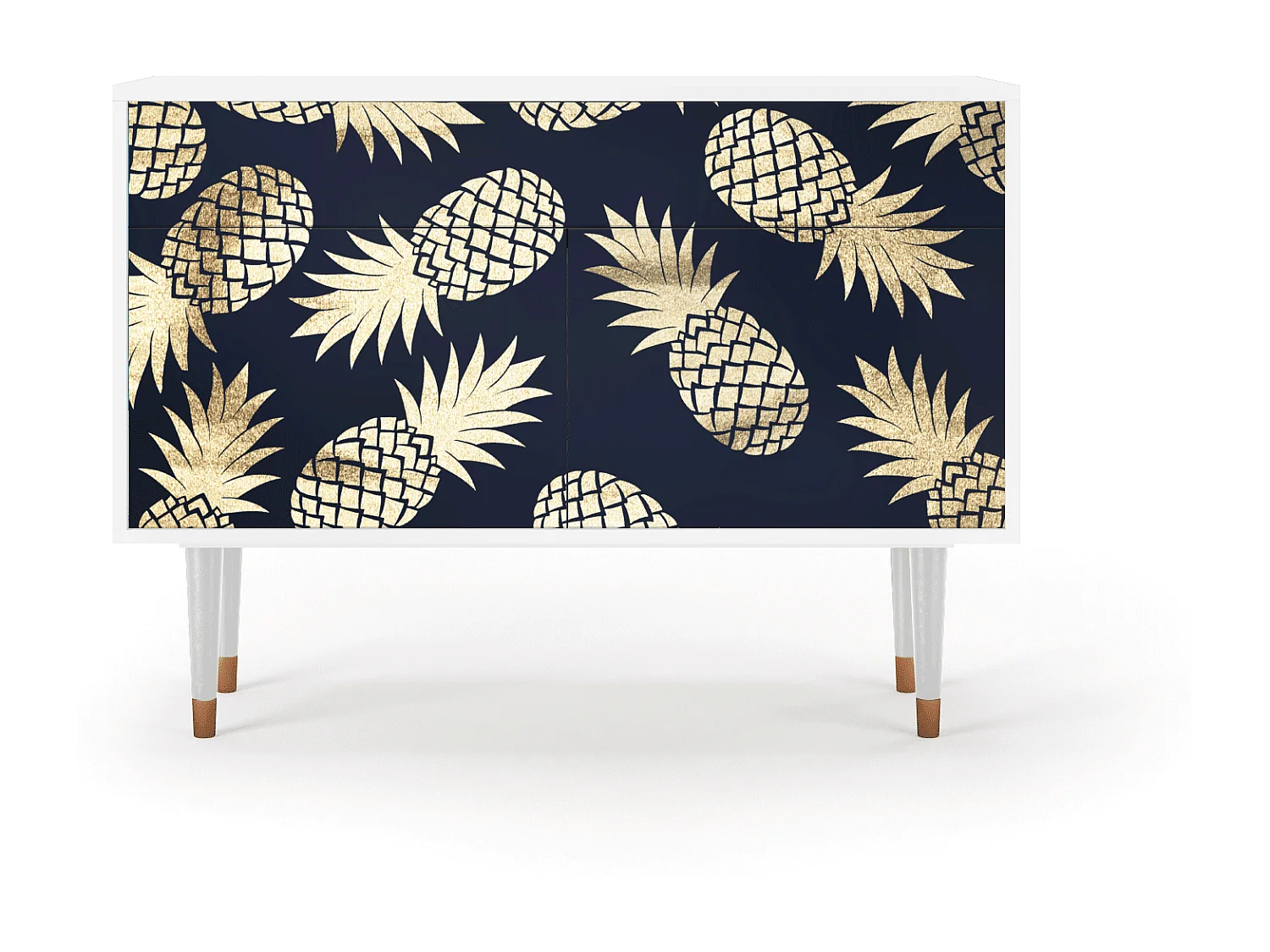 Buffet - 115x85x48 cm - BS4 - Sunny Pineaple, Blanc