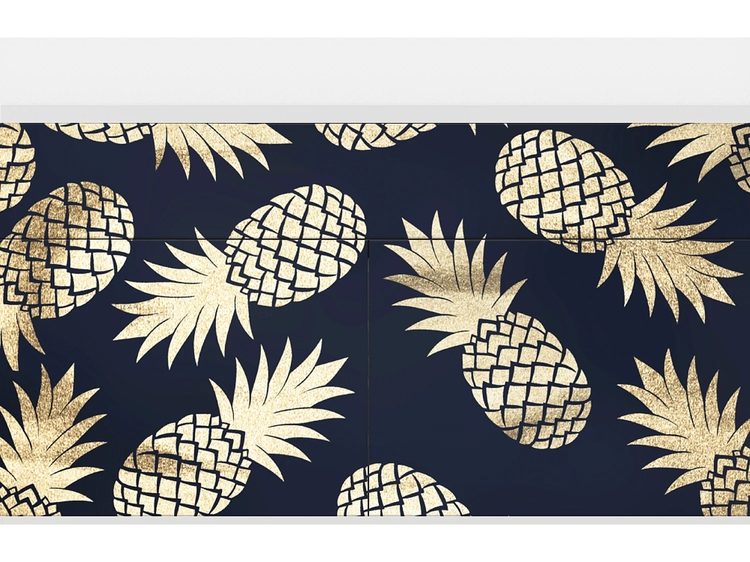 Buffet - 115x85x48 cm - BS4 - Sunny Pineaple, Blanc