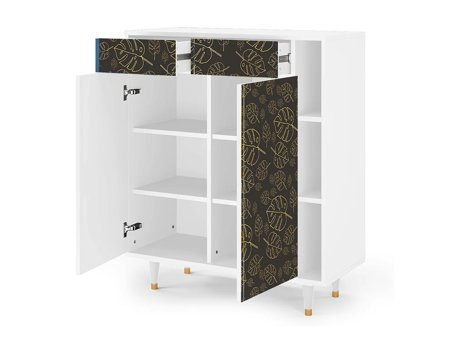 Buffet - 96х110х41 cm - BS6 - Fall Of The Leaves, Blanc