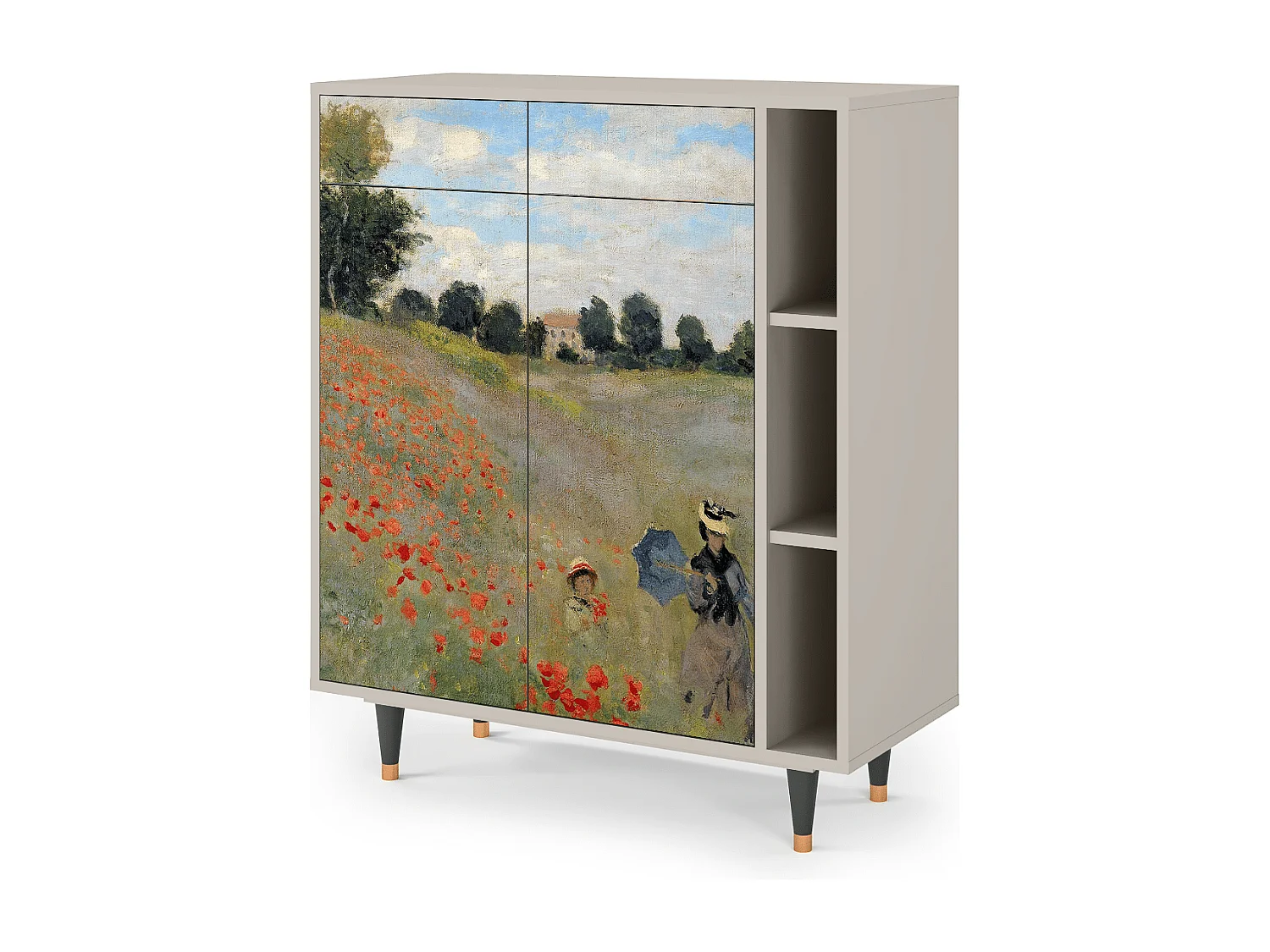 Dressoir - 96х110х41 cm - BS6 - The Poppy Field   , Zand