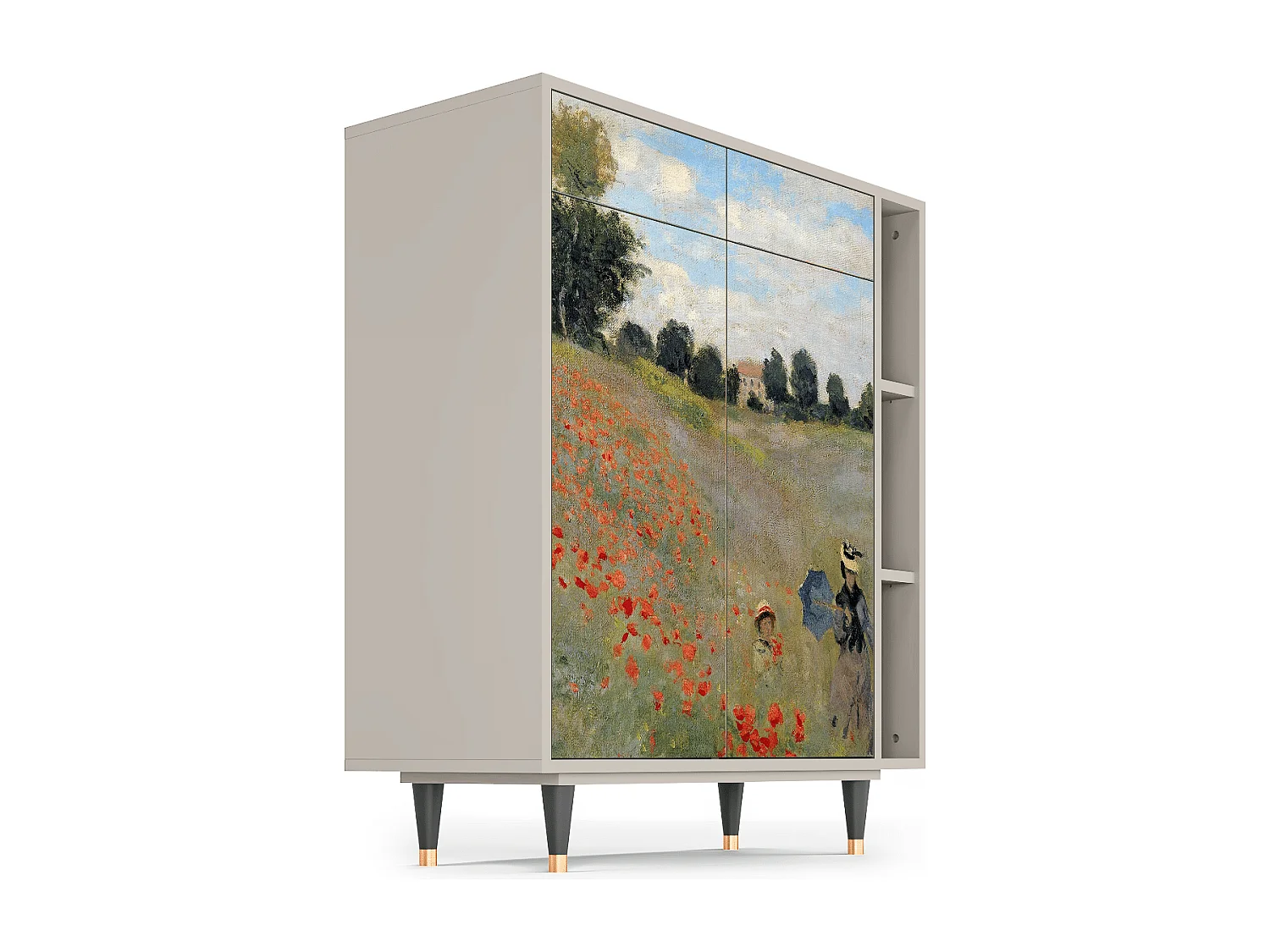 Dressoir - 96х110х41 cm - BS6 - The Poppy Field   , Zand