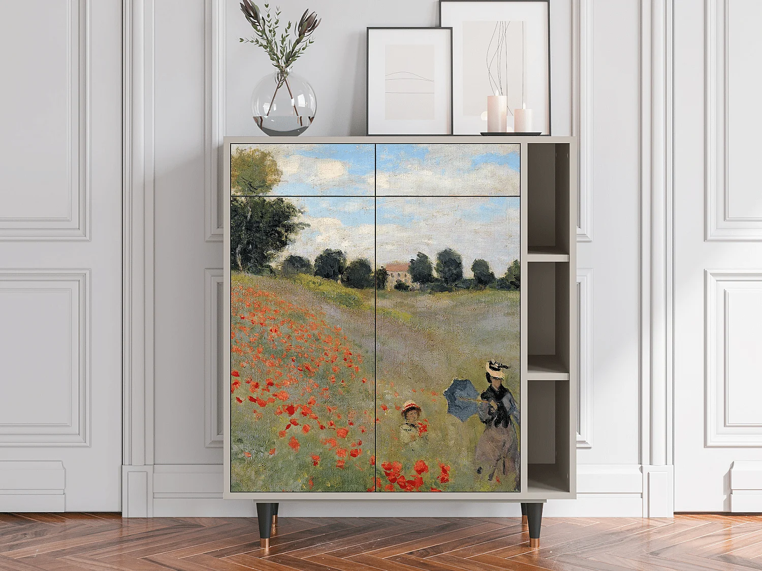 Credenza - 96х110х41 cm - BS6 - The Poppy Field   , Sabbia