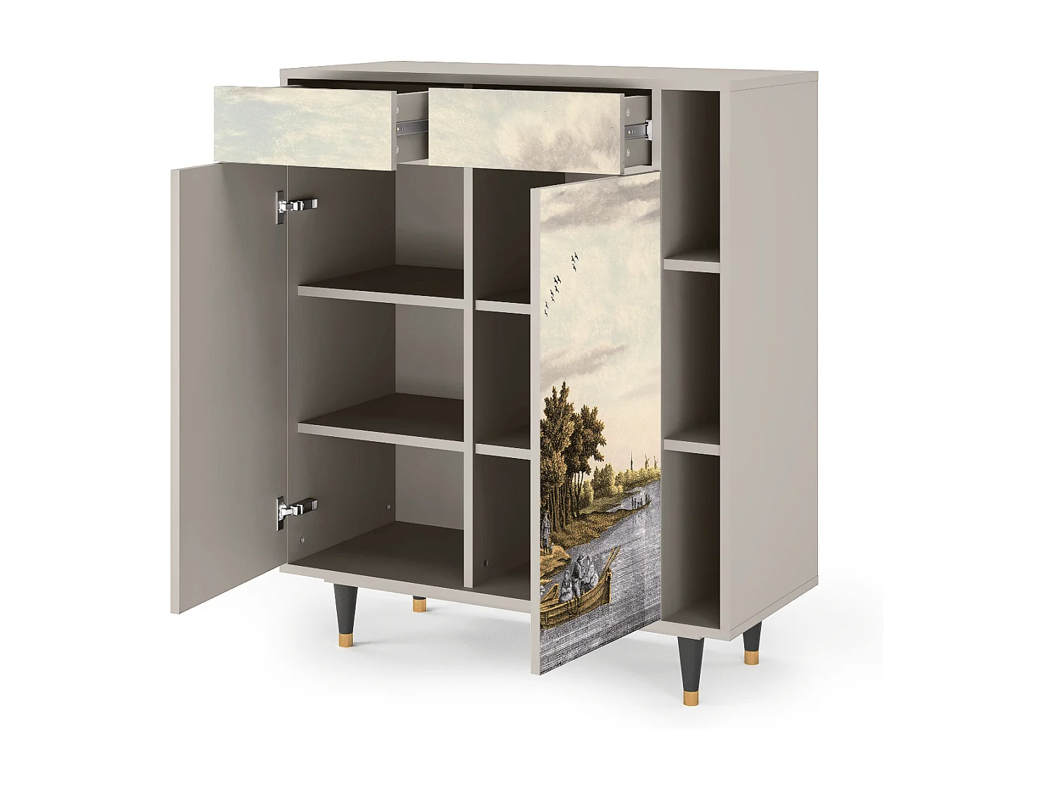 Sideboard - 96х110х41 cm - BS6 - Mill along a River, Sand