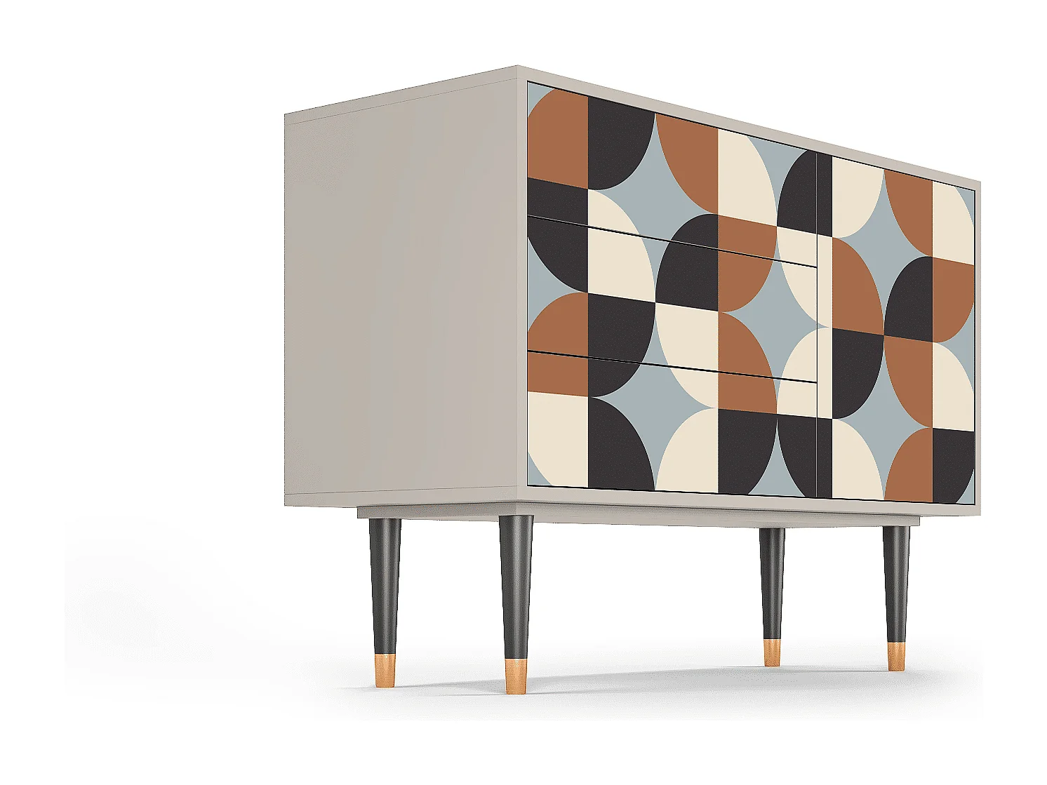 Kredens - 115х84х41 cm - S3 - Brown Sensation, Piaskowy