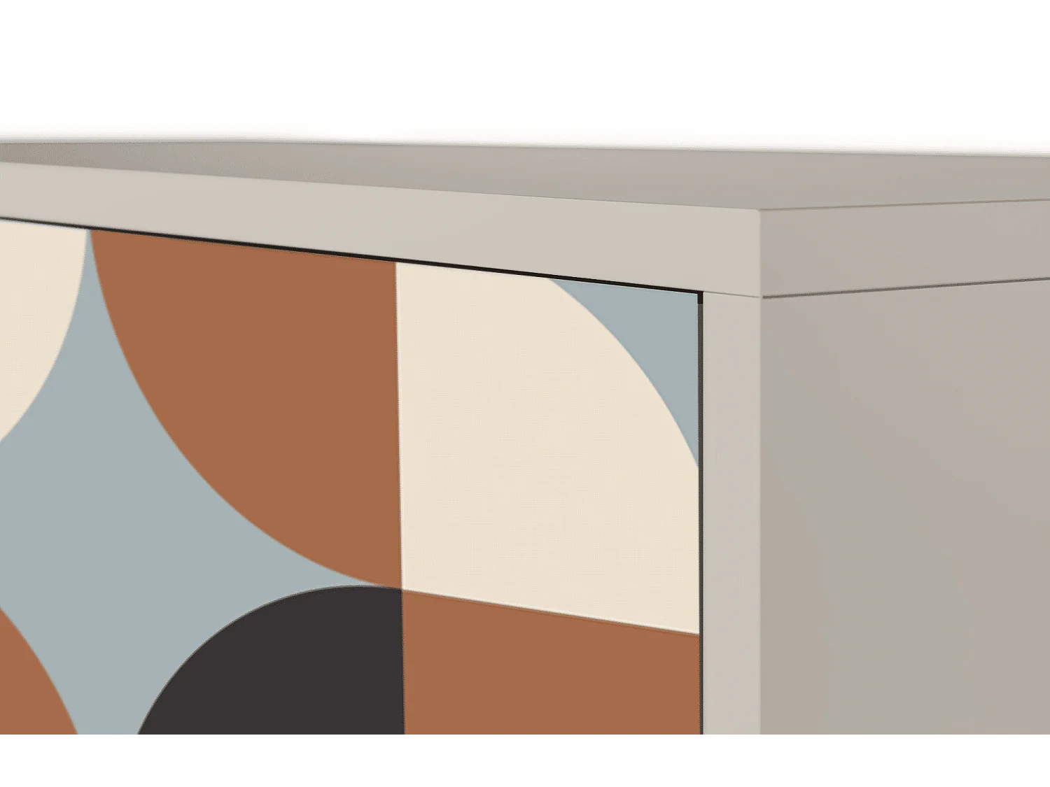 Kredens - 115х84х41 cm - S3 - Brown Sensation, Piaskowy