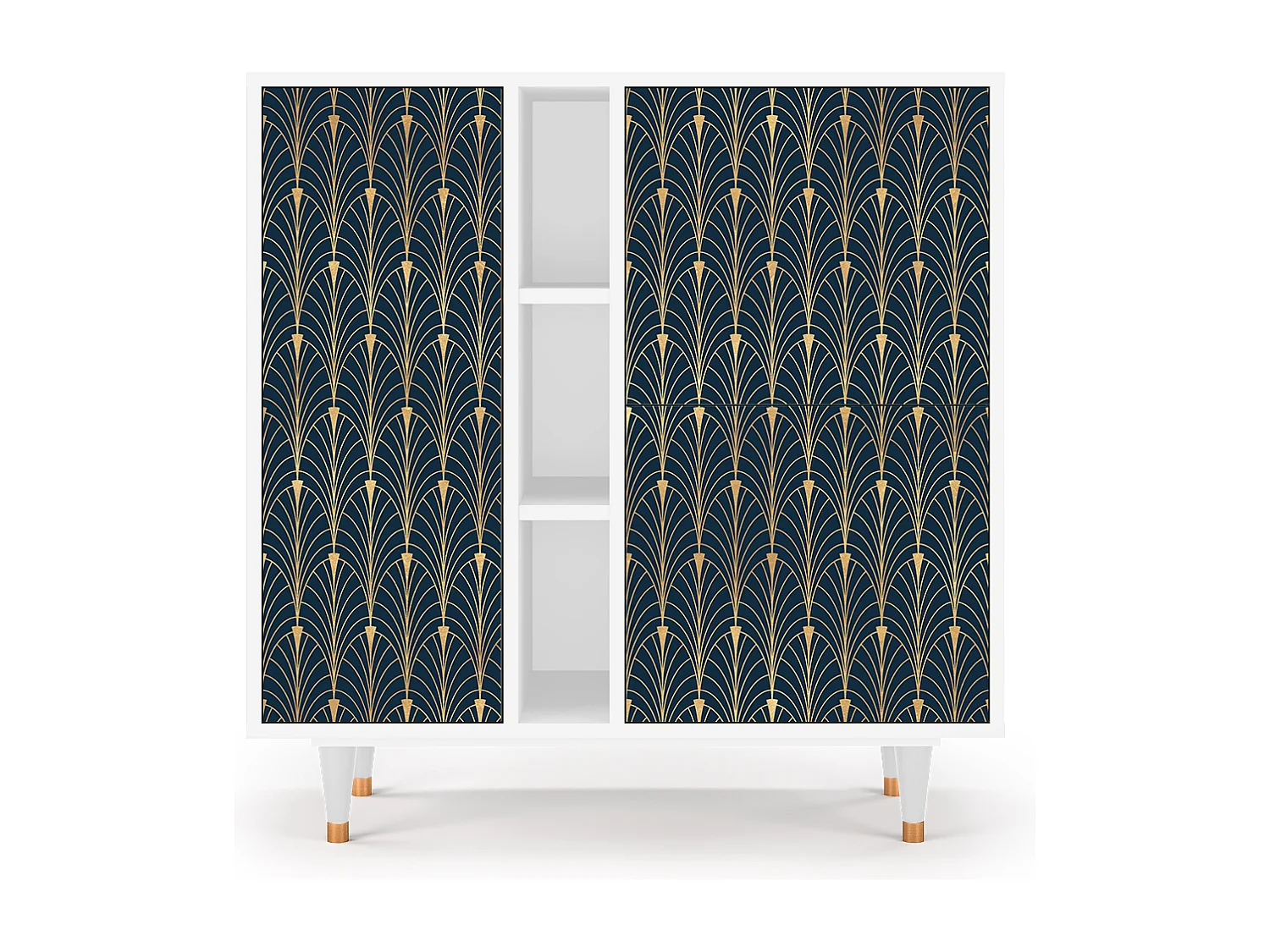 Kredens - 94х96х41 cm - BS5 - Flower of the Nile, Biały