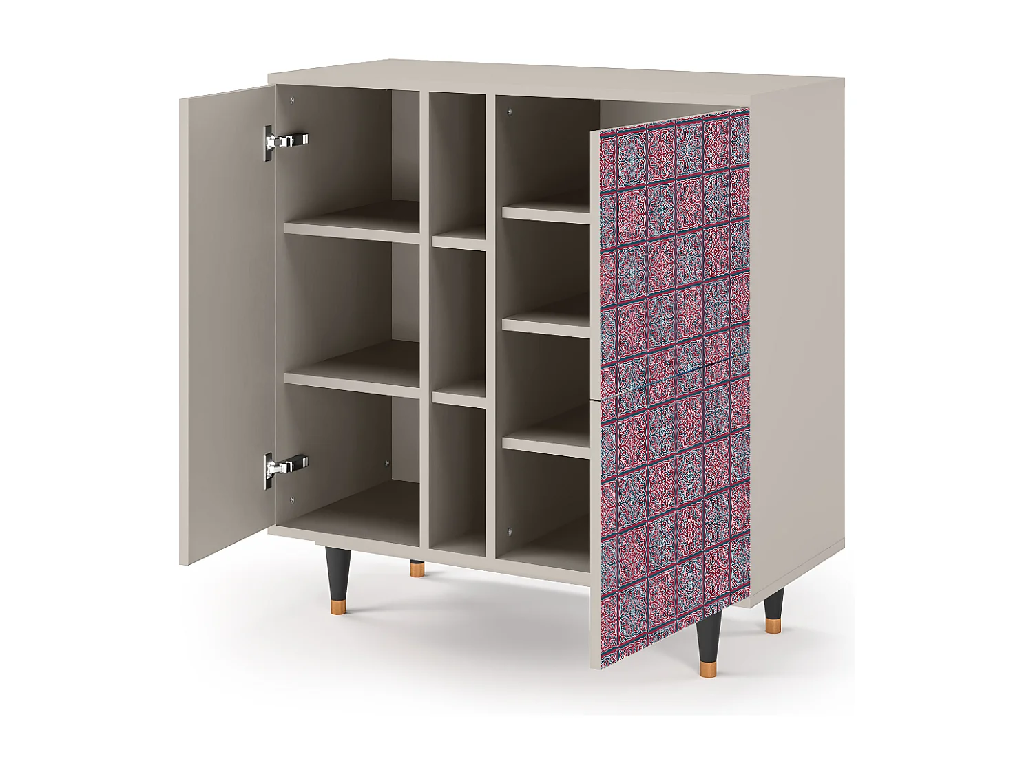 Kredens - 94х96х41 cm - BS5 - Riviera Mosaic, Piaskowy