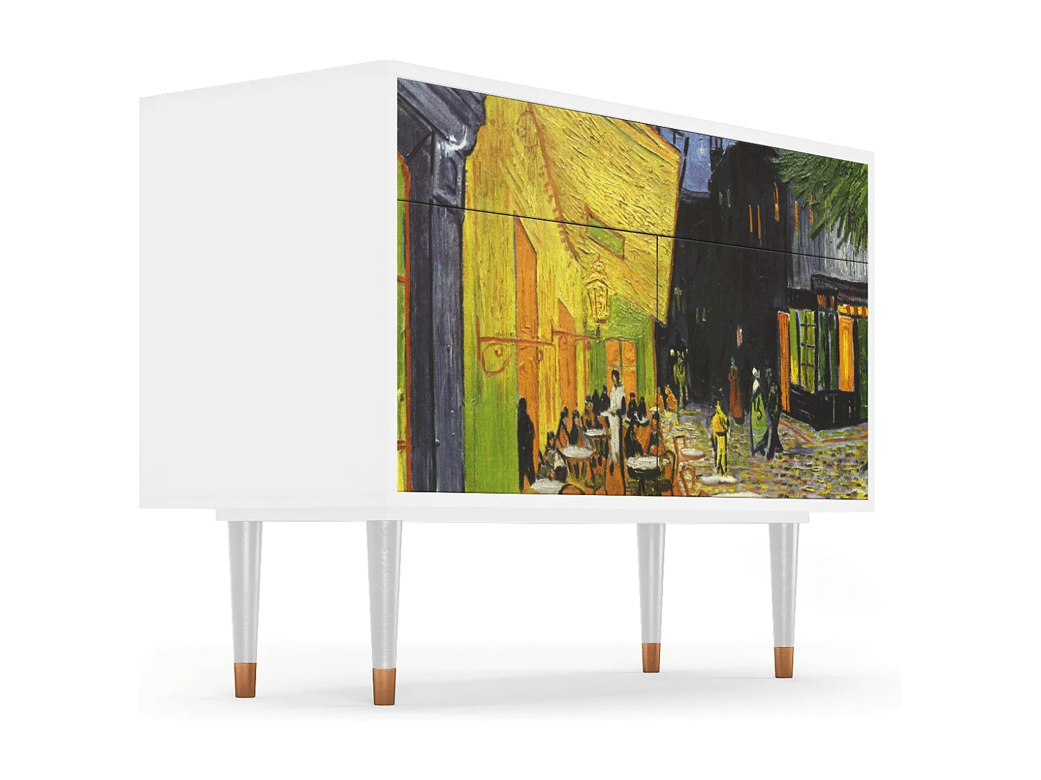 Buffet - 115x85x48 cm - BS4 - Café Terrace at Night, Blanc